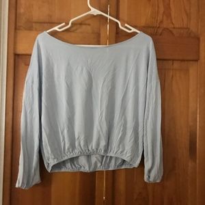 Light Blue off the Shoulder Urban Outfitters Top
